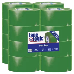 Tape Logicâ„¢ 10 mil Duct Tape, 3" x 60 yds, Green, 16/Pack