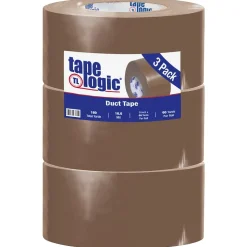 Tape Logicâ„¢ 10 mil Duct Tape, 3" x 60 yds, Brown, 3/Carton