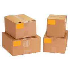 Tape Logic 3" x 9" Rectangle Inventory Label, Fluorescent Orange, 250/Roll