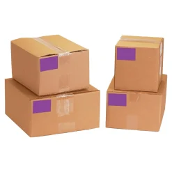 Tape Logic 5" x 7" Rectangle Inventory Label, Purple, 500/Roll