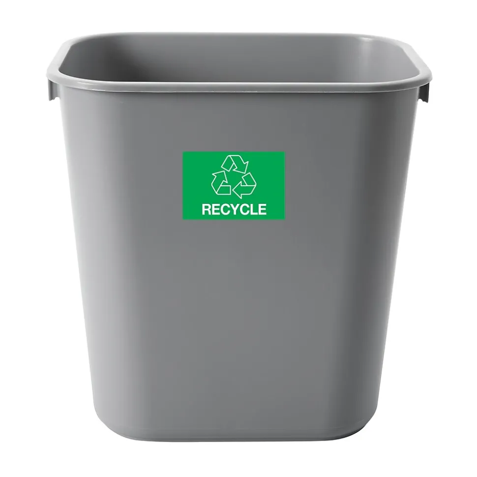 Tape Logic 2" x 3" "RECYCLE" Rectangle Inventory Label, Green, 500/Roll