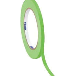 Tape Logic™ 1/4" x 60 Yards Masking Tape, Light Green, 12 Rolls (T93100312PKA)