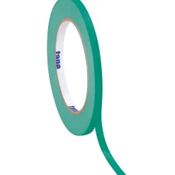 Tape Logic™ 1/4" x 60 Yards Masking Tape, Dark Green, 12 Rolls (T93100312PKE)