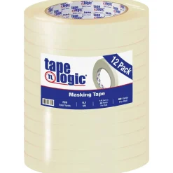 Tape Logicâ„¢ 1/2" x 60 Yards Masking Tape, 12 Rolls (T933260012PK)