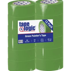 Tape Logicâ„¢ 2" x 60 Yards Painters Tape, Green, 12 Rolls (T937320012PK)