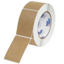 Tape Logic Block Out Labels, 3" x 5", Kraft, 500/Roll (DL1383K)