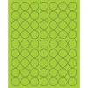 Tape Logic® Circle Laser Labels, 1", Fluorescent Green, 6300/Case (LL191GN)
