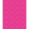 Tape Logic® Circle Laser Labels, 1 5/8", Fluorescent Pink, 2400/Case (LL193PK)