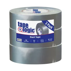 Tape Logic® Duct Tape, 9 Mil, 2" x 60 yds., Silver, 3/Case (T98785S3PK)