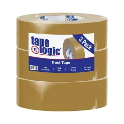 Tape Logic Economy Cloth Duct Tape, Tan, 2" x 60 Yards, 3/Pack