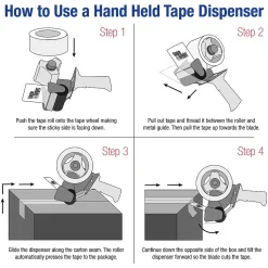 Tape Logic Heavy-Duty Carton Sealing Tape Dispenser, 3" (TDHD3)
