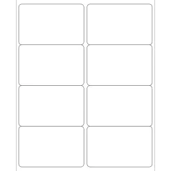 Tape Logic® Laser Labels, Rectangle, 4" x 2 1/2", White, 800/Case (LL125)