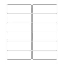 Tape Logic® Laser Labels, Rectangle, 4" x 1 1/2", White, 1200/Case (LL123)