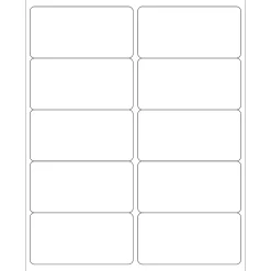 Tape Logic® Laser Labels, Rectangle, 4" x 2", White, 1000/Case (LL124)