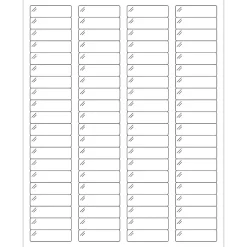 Tape Logic® Rectangle Laser Labels, 1 3/4" x 1/2", Crystal Clear, 8000/Case (LL235CC)