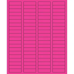 Tape Logic® Rectangle Laser Labels, 1 3/4" x 1/2", Fluorescent Pink, 8000/Case (LL170PK)