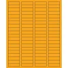 Tape Logic® Rectangle Laser Labels, 1 3/4" x 1/2", Fluorescent Orange, 8000/Case (LL170OR)