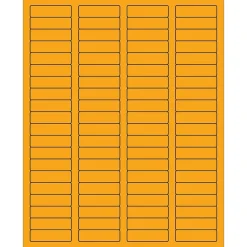 Tape Logic® Rectangle Laser Labels, 1 3/4" x 1/2", Fluorescent Orange, 8000/Case (LL170OR)