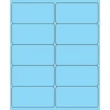 Tape Logic® Rectangle Laser Labels, 4" x 2", Pastel Blue, 1000/Case (LL178BE)