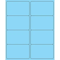 Tape Logic® Rectangle Laser Labels, 4" x 2 1/2", Pastel Blue, 800/Case (LL179BE)
