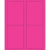 Tape Logic® Rectangle Laser Labels, 3 1/2" x 5", Fluorescent Pink, 400/Case (LL176PK)