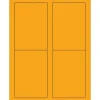 Tape Logic® Rectangle Laser Labels, 3 1/2" x 5", Fluorescent Orange, 400/Case (LL176OR)