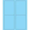 Tape Logic® Rectangle Laser Labels, 3 1/2" x 5", Pastel Blue, 400/Case (LL176BE)
