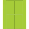 Tape Logic® Rectangle Laser Labels, 3" x 5", Fluorescent Green, 400/Case (LL175GN)