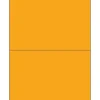 Tape Logic® Rectangle Laser Labels, 8 1/2" x 5 1/2", Fluorescent Orange, 200/Case (LL184OR)