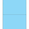 Tape Logic® Rectangle Laser Labels, 8 1/2" x 5 1/2", Pastel Blue, 200/Case (LL184BE)