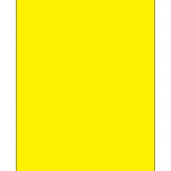 Tape Logic® Rectangle Laser Labels, 8 1/2" x 11", Fluorescent Yellow, 100/Case (LL185YE)