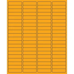 Tape Logic® Rectangle Laser Labels, 1 15/16" x 1/2", Fluorescent Orange, 8000/Case (LL171OR)
