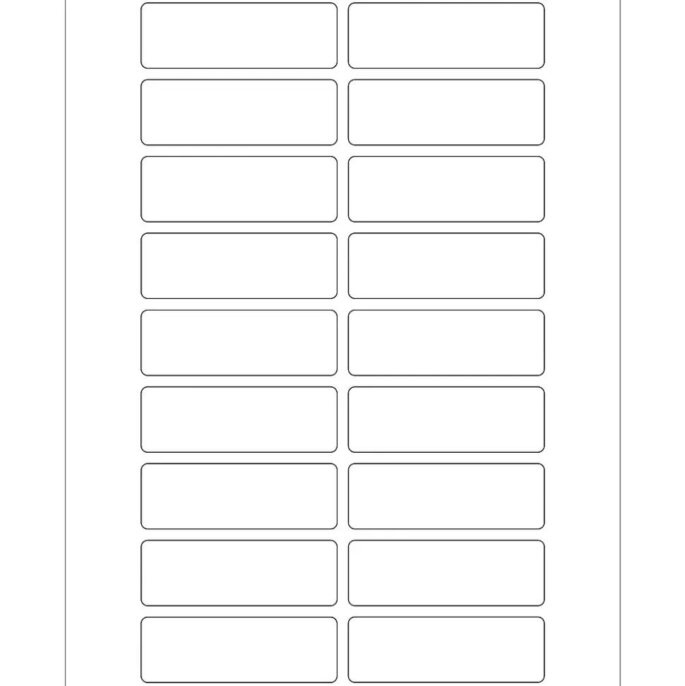 Tape Logic® Rectangular Laser Labels, 3" x 1", White, 1800/Case (LL116)