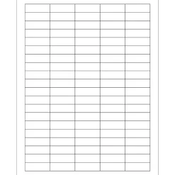 Tape Logic® Rectangular Laser Labels, 1 1/2" x 1/2", White, 10000/Case (LL106)