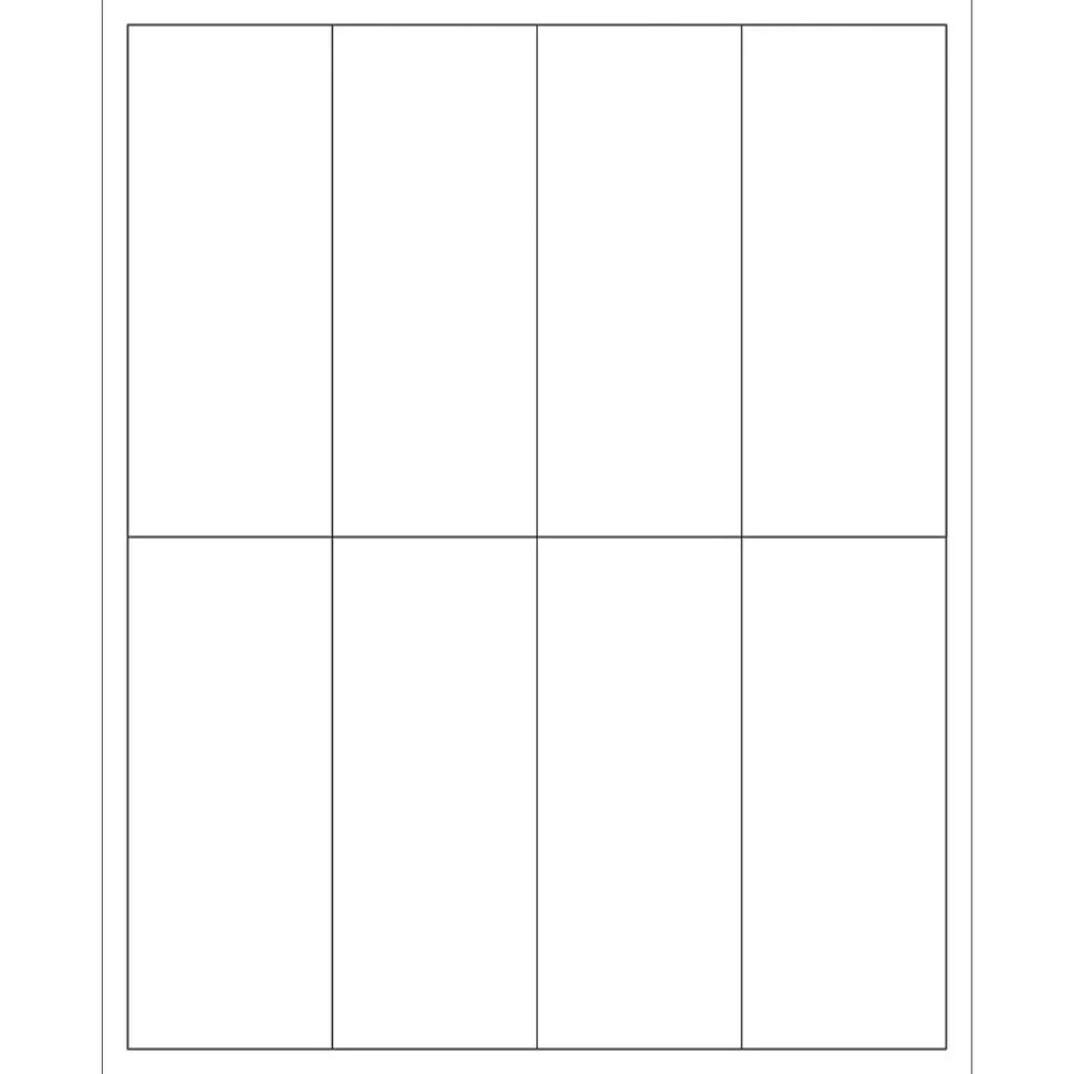 Tape Logic® Rectangular Laser Labels, 2" x 5", White, 800/Case (LL163)