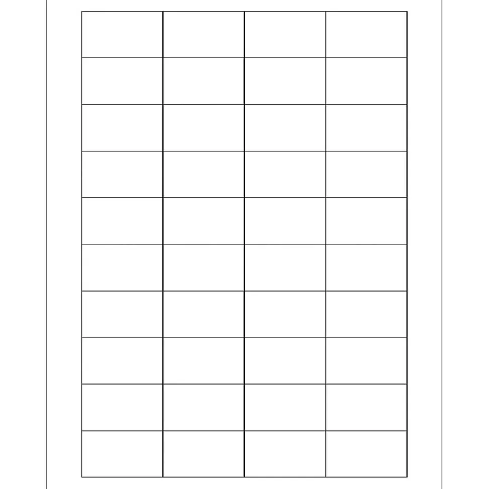 Tape Logic® Rectangular Laser Labels, 1 3/4" x 1", White, 4000/Case (LL161)