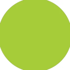 Tape Logic Removable Labels, 1" Circle, Fluorescent Green, 500 /Roll (DL1389FG)