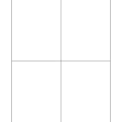 Tape Logic® Removable Rectangle Laser Labels, 4 1/4" x 5 1/2", White, 400/Case (LL269)