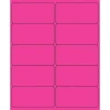 Tape Logic® Removable Rectangle Laser Labels, 4" x 2", Fluorescent Pink, 1000/Case (LL410PK)