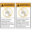 Tape Logic™ Warning/Advertencia Regulated Label, 5" x 6", 500/Roll
