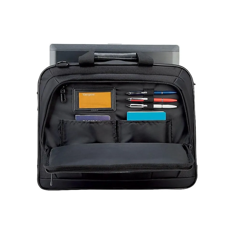 Targus CityLite Laptop Briefcase, Black Polyester (TBT053US)