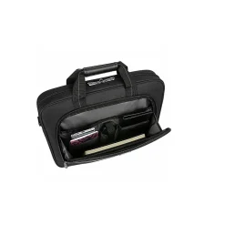 Targus Classic Slim Laptop Briefcase, Black Polyester (TCT027US)