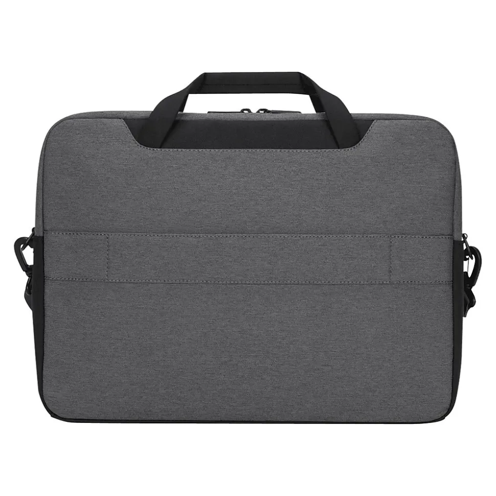 Targus Cypress Laptop Briefcase, Light Gray Fabric (TBT92602GL)
