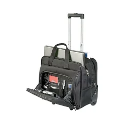 Targus Laptop Rolling Briefcase, Black Polyester (TBR003US)