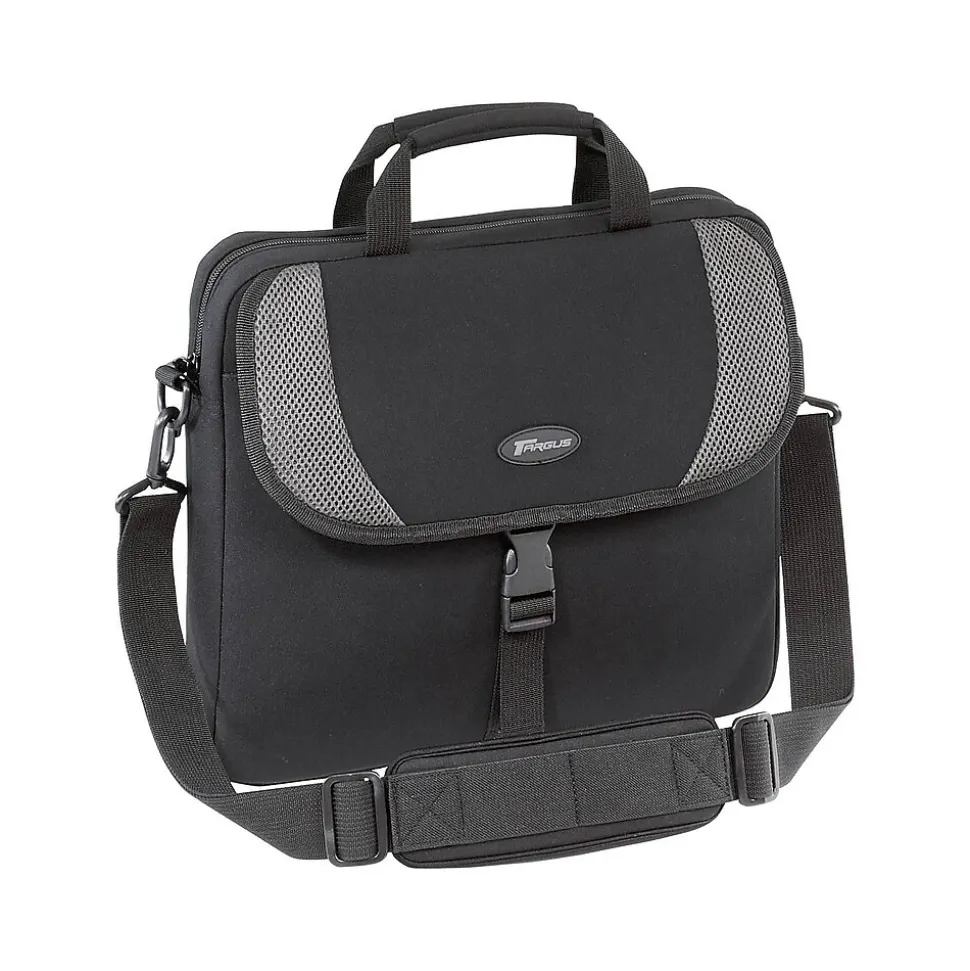 Targus Laptop Sleeve, Gray/Black Neoprene (CVR200)