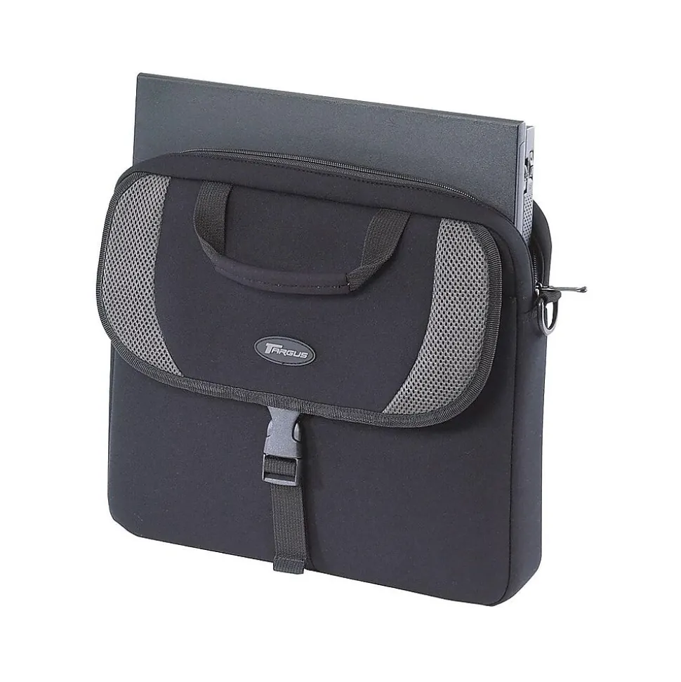 Targus Laptop Sleeve, Gray/Black Neoprene (CVR200)