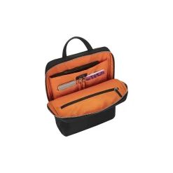 Targus Newport Laptop Backpack, Black Nylon/Leatherette (TBB598GL)