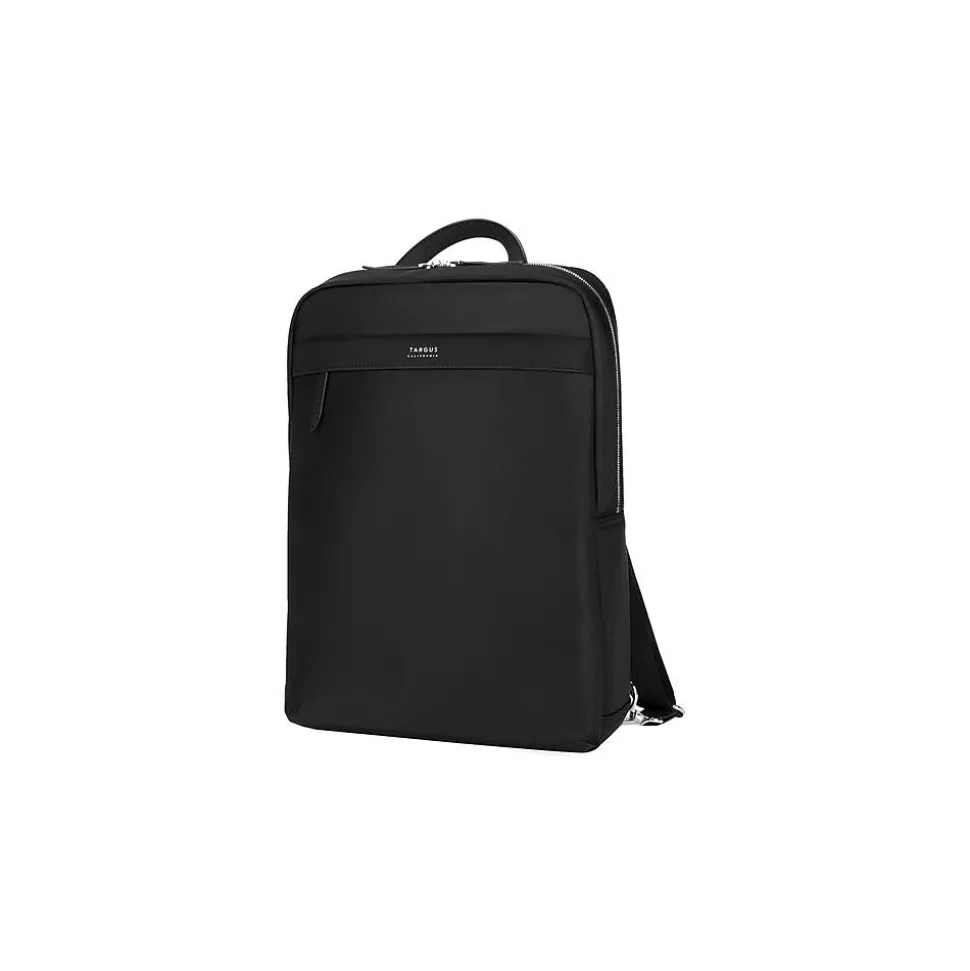 Targus Newport Laptop Backpack, Black Nylon/Leatherette (TBB598GL)