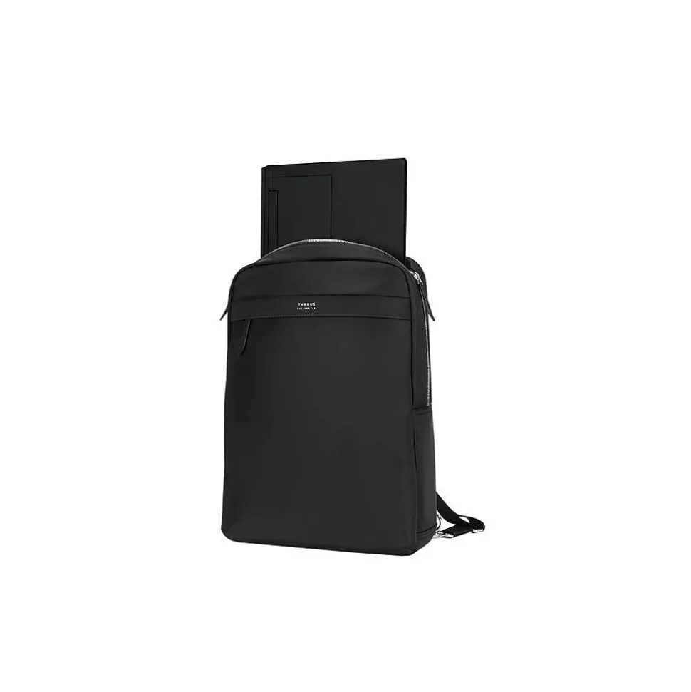 Targus Newport Laptop Backpack, Black Nylon/Leatherette (TBB598GL)