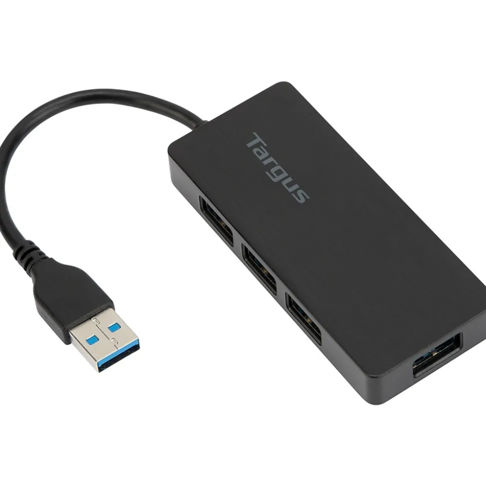 Targus 4-Port USB 3.0 Hub, Black (ACH124US)